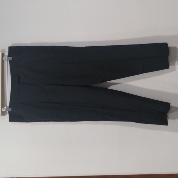 Lafayette 148 Women's Petite Irving Size 10 Black Wool Dress Pant Stretch Taper - Picture 1 of 10